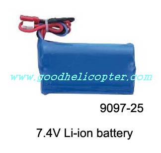 shuangma-9097 helicopter parts battery 7.4V 1100mAh - Click Image to Close